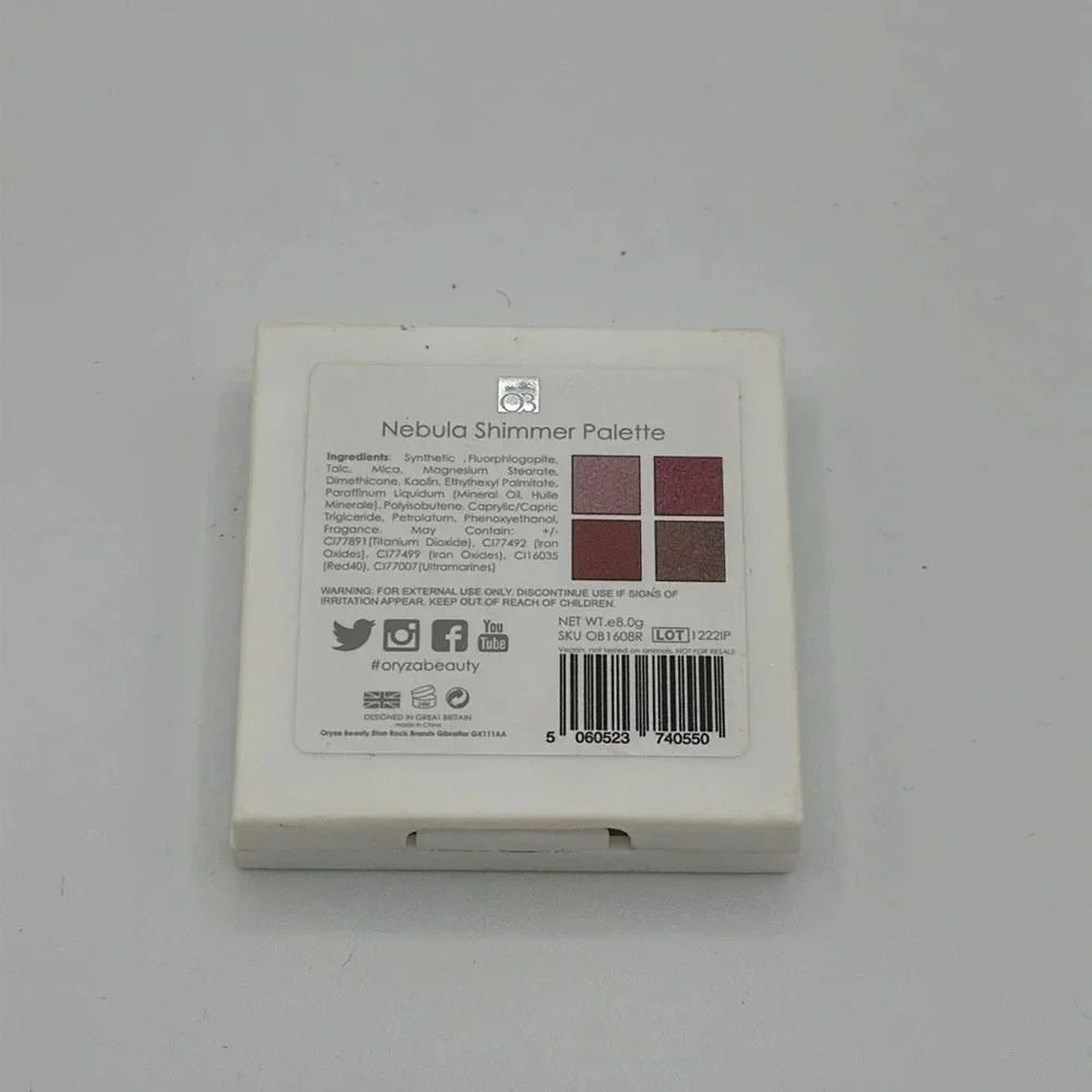 New Oryza Beauty nebula shimmer eyeshadow palette